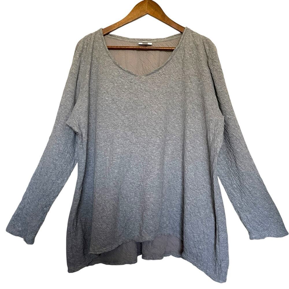 Pure Jill Top Long Sleeve‎ Oversized Lagenlook Minimalist Long Sleeve Size Large